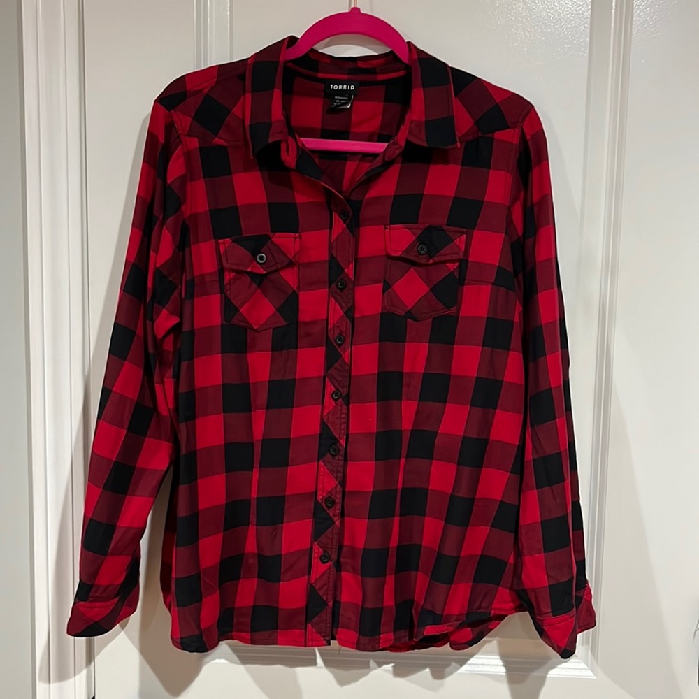 Torrid buffalo plaid shirt